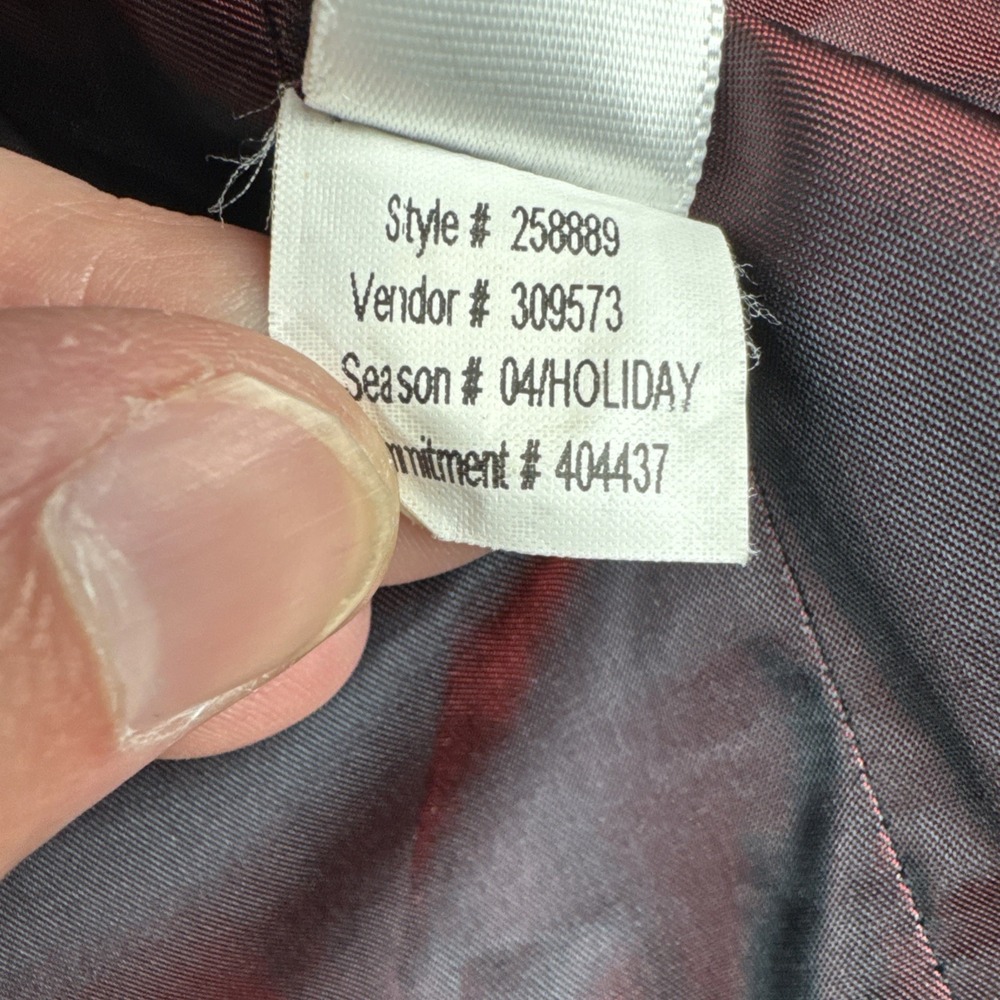 Banana Republic Wool Nylon Blend Chalkstripe Dark Gray Blazer 44R Peak Lapel - Picture 9 of 13